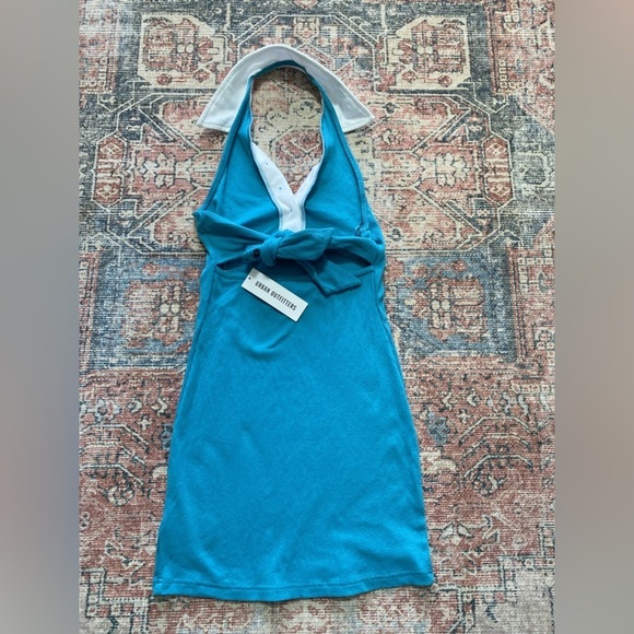 Urban Outfitters Dalton Collared Mini Dress/Size M/Blue/NWT - Picture 8 of 9